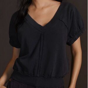 Anthropologie Pilcro V-Neck Sweatshirt